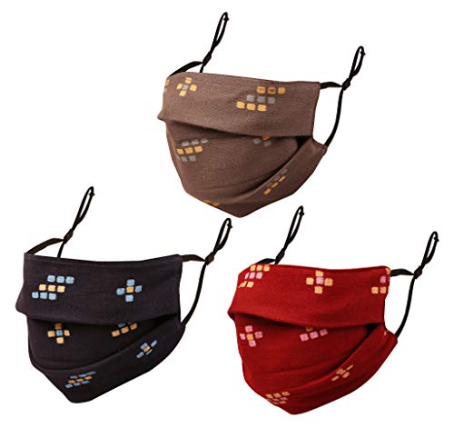 Image of Touchstone Filter pocket nose bridge double layer anti-pollution smog smoke cold cough protective cotton face mask Reusable Machine Washable for men, women.