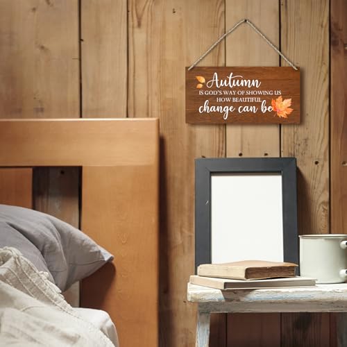 PHAMTE-Fall-Maple-Sign-Autumn-Is-Gods-Way-of-Showing-How-Beautiful-Change-Can-Be-Wall-Hanging-Plaque-Wood-Sign-Rustic-Farmhouse-Decor-Decorations-for-Wall-Door-Home-Harvest-Thanksgiving-12×6-Inch PHAMTE Fall Maple Sign Autumn Is Gods Way of Showing How Beautiful Change Can Be Wall Hanging Plaque Wood Sign Rustic Farmhouse Decor Decorations for Wall Door Home Harvest Thanksgiving 12×6 Inch