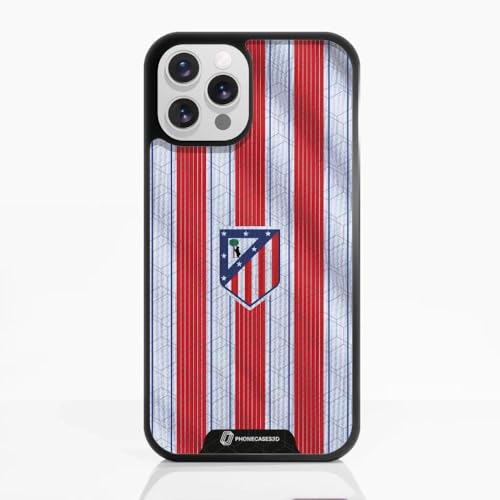 Coque iPhone 12 Pro Atlético de Madrid Noir en TPU flexible