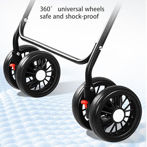 BAMFY 2 Em 1 Dobrável Carrinho De Passeio Pet Para Cães Pequenos MéDio Cães E Gatos Portátil Carro P