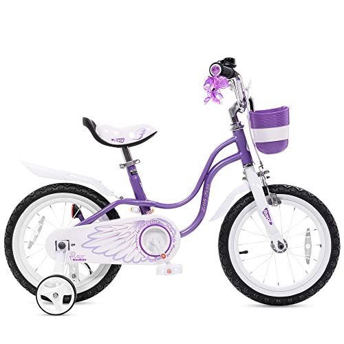 Image of Royalbaby Princess Girls Kids Bike 12 14 16 18 20 Inch Children Bicycle with Basket for Age 3-12 Years