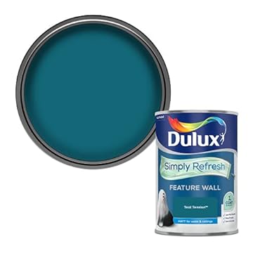 Dulux Simply Refresh Feature Wall Matt Emulsion Paint - Teal Tension - 1.25L, 5569246