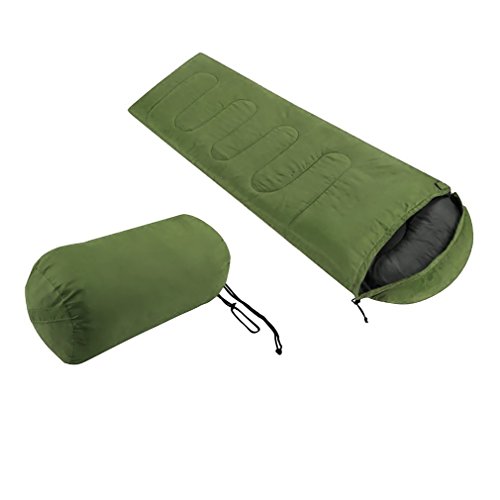 TataYang Umschlag Schlafsack 3-4 Saison wasserdichte Camping Schlafsack Leichte tragbare Warm mit Tragetasche (Armee grün) Cover