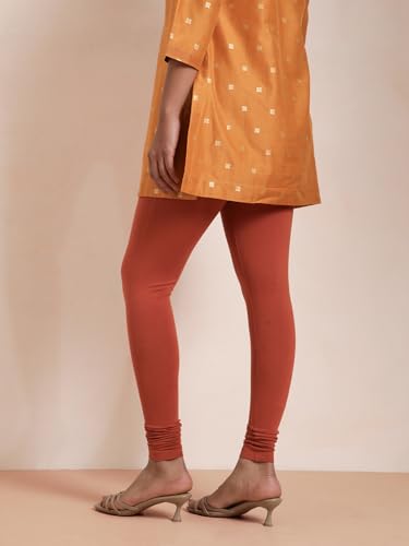 Image of TWIN BIRDS Tailored Cut and Classic Fit Super Stretchable Elastane Fabric Churidar Leggings for Women