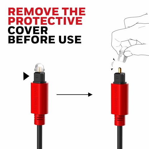 Honeywell Digital Optical Audio Toslink Cable 2 meter, 24K Gold Plated Connectors, PVC Jacketed Copper Wire, Compatible with Home Theatres (7.1),... - Image 6