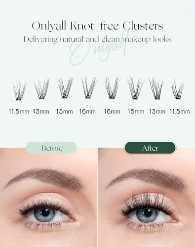 Individual Eyelashes 3D Mink False Lashes Wispy EyeLash Fluffy 112 Pcs (11.5-16MM Pre-styled-Doll-7Pair) N06 - Image 4