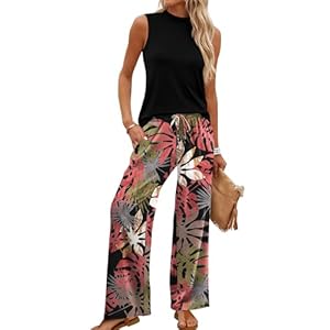 WIHOLL Two Piece Set for Women Summ...