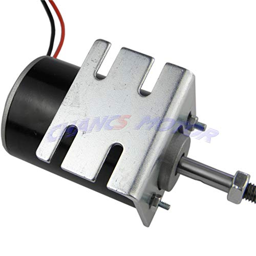 Chancs 12V/24V Permwanent Magnet Dc Motor 30W Cw/Ccw Reversible Electric Gear Motor High Speed Dc Adjustable-Speed Motor Mounting Bracke Fixed Seat Holder For Diy Generator(24V 7000Rpm) #TOP3