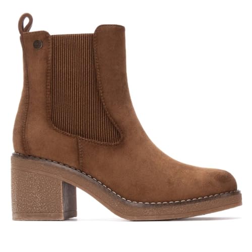 REFRESH - Botín Mujer Taupe - Calzado Cómodo y Versátil - Moda casual - Modelo 17303901 (Talla 38)