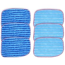 KEEPOW MC1375 MC1385 Microfiber Steam Mop Pads Compatible with McCulloch Steam Cleaners Steam MC1375 MC1385 MC1270 Replacement Pads A1375-100/101 Reusable Washable Mop Pads Refills for Floor Cleaning