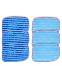 Picture of KEEPOW MC1375 MC1385 Microfiber Steam Mop Pads Compatible with McCulloch Steam Cleaners Steam MC1375 MC1385 MC1270 Replacement Pads A1375-100/101 Reusable Washable Mop Pads Refills for Floor Cleaning