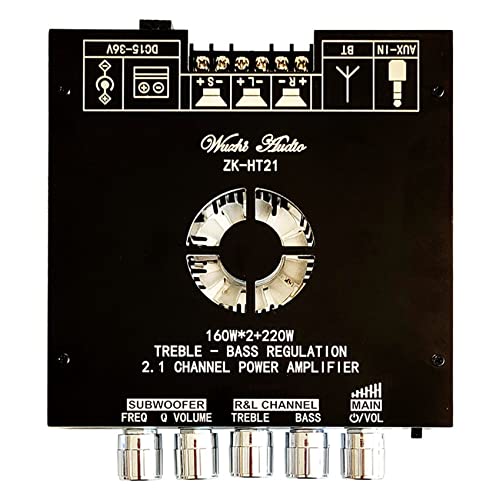 Baglaum MóDulo Amplificador Digital Bluetooth 2.1-Channel TDA7498E Subwoofer de Alto e Baixo, Placa