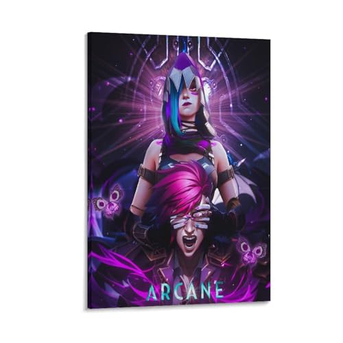 EsEntL 2024 Arcane Season 2 Jinx Animated Canvas Art Poster And Wall Art Picture Print Modern Family Bedroom Decor Posters 08x12inch(20x30cm) -  d888qrb18m1r