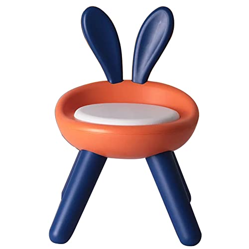 子供用スツール椅子背もたれ椅子プラスチックベンチ滑り止め幼稚園赤ちゃん小さな椅子ホームコールチェアシート (エル・ブルー,バーキングチェア)