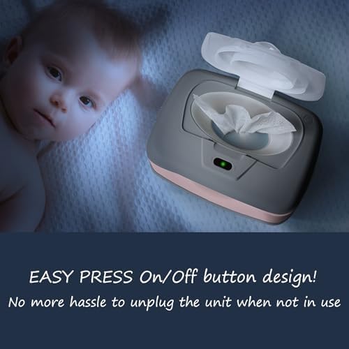 Baby Wet Wipe Warmer, Dispenser, Holder and Case - Easy Press On/Off Switch, Only Available at Amazon - 5