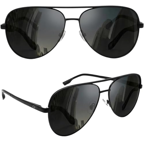 Image of grinderPUNCH XL XXL Aviator Sunglasses Men Big Head Oversized Polarized