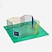 Kaytee CritterTrail Playpen with Mat for Pet Gerbils, Hamsters or Mice Blue Small