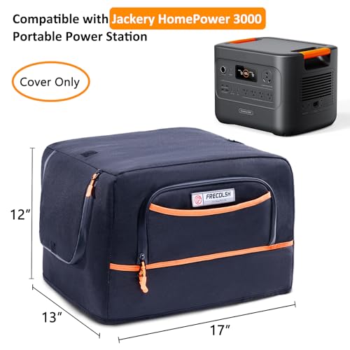Dust Cover Compatible with Jackery HomePower 3000 Portable Power Station – Water-Resistant Protective Cover with Pockets & Vent Design for Jackery HomePower 3000 (3600W/7200W Surge)r - Image 3