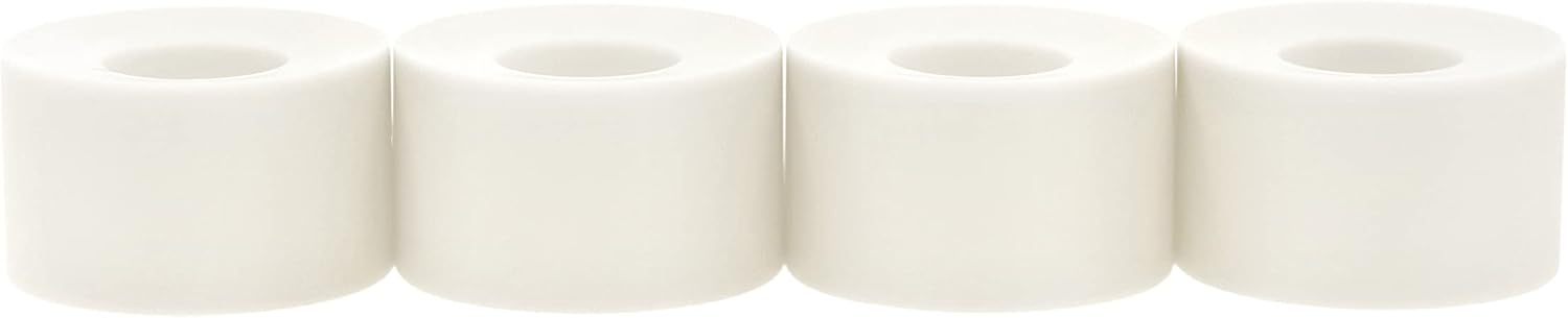 Teak Tuning Apex 61D Urethane Fingerboard Wheels - Cruiser Style, Bowl Shaped, 8.7mm Diameter - ABEC-9 Stealth Bearings - Made in The USA - Cream Colorway