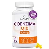 Bandini® Coenzima Q10 200mg, 60 Capsule Vegane (Per 2 mesi) 1 Capsula al Giorno, Ubiquinone Puro 100% Coq10 200mg Fermentato Naturalmente, Alto Dosaggio, Co Q 10 ad Alta Biodisponibilità senza OGM