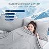 بطانية التبريد الثورية Elegear Queen تمتص الحرارة للحفاظ على برودة الجسم للتعرق الليلي، Arc-Chill3.0 ألياف باردة Q-Max>0.5 للنوم الساخن، بطانيات صيفية باردة خفيفة الوزن للنوم 79 x 86