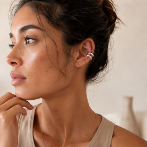Image of Ear Cuff Set Non Piercing Stackable Clip On Earrings