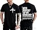 Christian Shirts for Men Need Prayer Tap My Shoulder T-Shirt Christian Cross Faith Religious Jesus Tshirts Women Black
