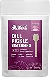 Judee's Dill Pickle Seasoning 4 oz - Great for Salad Dressings, Seasonings, and Dips - Add to Soups, Stews, or Chilis - Sprinkle over French Fries and Appetizers - Gluten-Free and Nut-Free