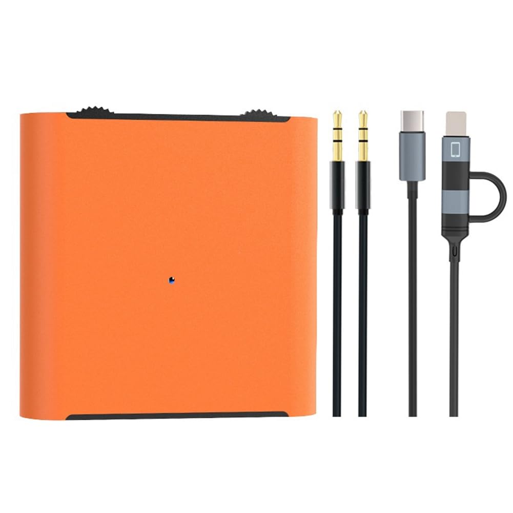 Adattatore per Trasmissione in Diretta, Convertitore per Scheda Audio Stereo in Streaming Live da 24 Bit/192 KHz, Interfaccia Audio per Streaming Live Dock da 3,5 Mm