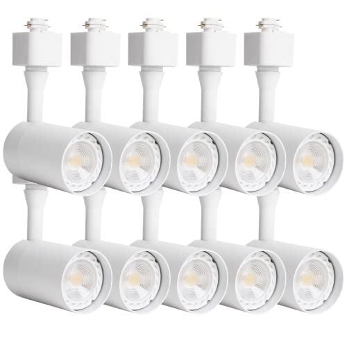 Eaglod 10W Dimmable Led Track Lighting Head,Cri90+Adjustable Track Lights Fixture 4000K Daylight,110V Ceiling Spotlight 34° Angle For Accent Task Wall Art Lighting, Kitchen,Halo Type- 10 Pack White #TOP19