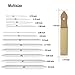 KOOTIKO 33 Pcs Blending Stumps and Tortillions Paper Art Blenders Drawing with Sandpaper Pencil Sharpener Extension Kneaded Eraser Rubbing Sponge for Student Artist Charcoal Sketch Drawing Tool