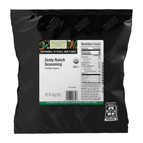 Frontier Co-op Organic Original BBQ Seasoning, Certified Organic, Bulk Spice, Classic Sweet and Smoky Blend with Tomato, Garlic, Paprika | 16 Ounce (Pack of 1) image 5