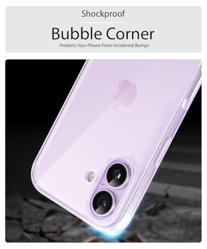 Image of WOW IMAGINE Transparent Back Cover Case for iPhone 17 2025 | Raised Bumps for Full Device & Camera Protection Shockproof TPU Silicone Back Case Mobile Cover - Transparent