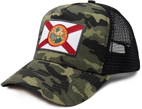 Image of International Tie State Hat for Men and Women, Adjustable Snapback Trucker Baseball Cap with Embroidered Patch