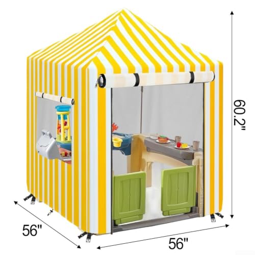 Funda protectora de jardín para proteger la casita de madera infantil de la lluvia 2