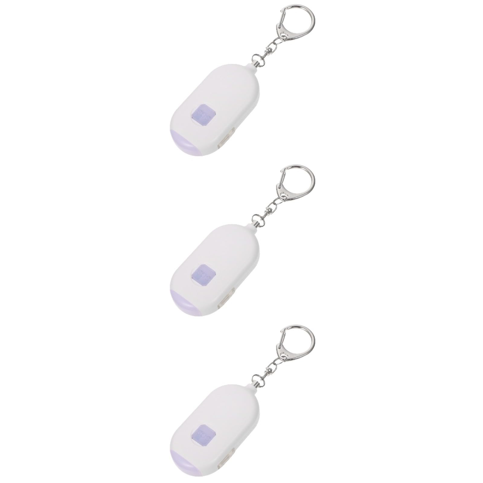 UKCOCO 3piezas Personal Alarm Led Flashlight for Women Emergency Safety Device for Outdoor Use Lightweight and Portable Personal Security Alarm