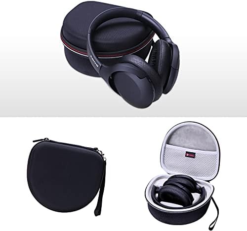 XANAD Case for Sony WH-H910N Noise Cancelling Wireless Headphones ,Hard EVA Carrying Storge Bag - Black(Gery Lining)