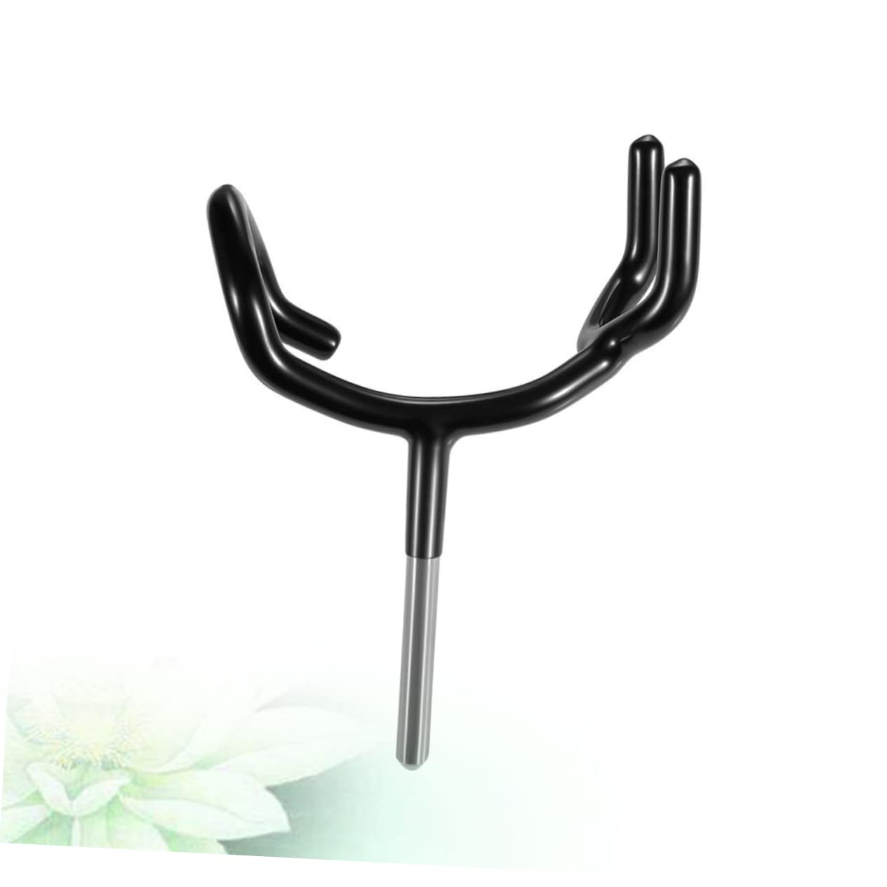 Parliky 1pc Black Metal Microphone Support Y Type Stand Durable Microphone Holder Extra Wide Yoke for Easy Positioning Coated for Protection