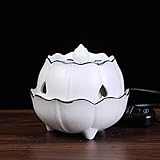 BRMEFMC Elektronischer Weihrauchbrenner, Elektrischer Weihrauchbrenner Aus Sandelholz-Agarholz, Aromatherapie-Herd Mit Zeiteinstellung Der Temperatur,A