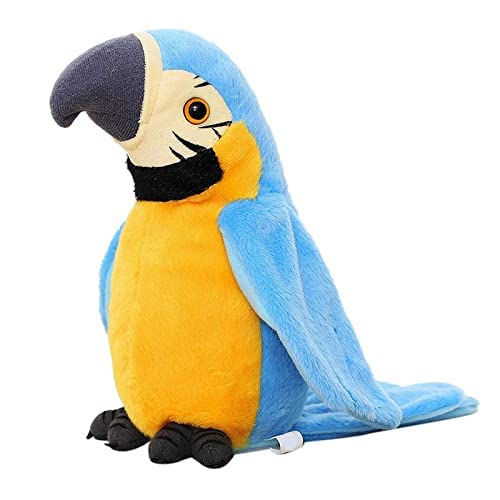 VikriDA Talking Parrot Repeats Whatever You say, Electronic Mimicry Toy for Kids Interactive Soft Plush Stuffed Toy for Kids - Assorted