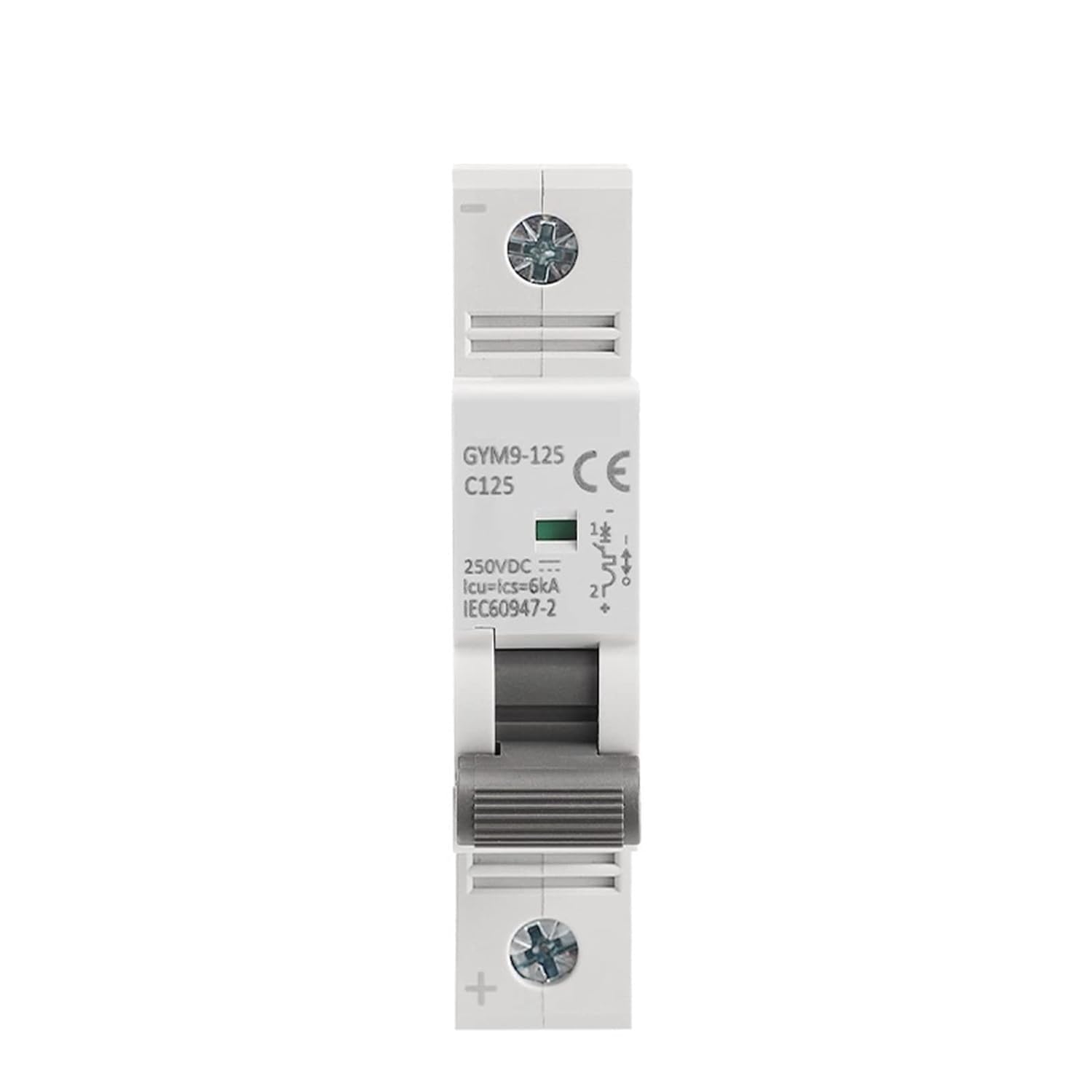 YFHGULBTK Circuit breakerGYM9-125 DC MCB Single Phase Mini Breaker 80A 100A 125A 1P Width 17.8mm 250VDC 6KA 1Pcs(25v)