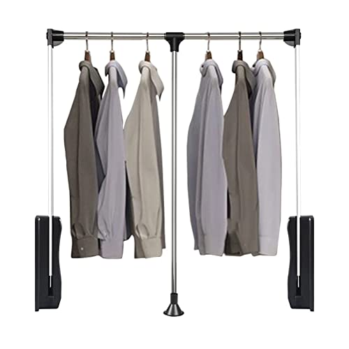 Rail de penderie coulissant et hangle de vêtements télescopique pour aménagement de placard