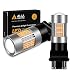Alla Lighting Super Bright LED 3157 Bulb High Power 4014-SMD 4157 3457 3156 3057 3157 LED Bulb 3457A 4157NA 3157A Amber Yellow LED Turn Signal Blinker Light Bulbs Lamp (Set of 2)