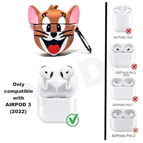 Image of YODI Case Cover for Airpods Pro|Pro 2|Airpods Pro 3|Airpods 4 Pouch, Silicone Cases with Cleaner Kit 360 Drop Protection,Shock-Resistant ((Jary), Airpods 3 (2022))