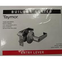Taymor 36-3710SC Entry Lever Door Lockset Handle Satin Chrome