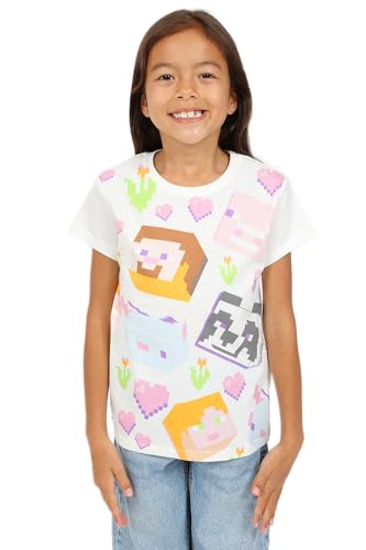 Minecraft Confezione Da 3 Magliette Per Bambini, Confezione Multipla, Multicolore, 9-10 Anni - 6