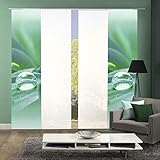 Maße je Schiebevorhang einzeln 245 x 60 cm, Individuell kürzbar