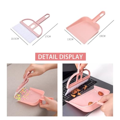 Image of 7 Pack Dryer Vent Cleaner Kit，Dustpan and Brush Set，Hard Bristle Crevice Cleaning Brush； Flexible Dryer Lint Brush Cleaner 29.5 inch ; Essential Cleaning Brush Set for Home