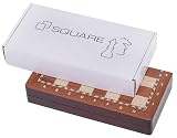 SQUARE - Szachy Magnetyczne 290 - Mahoń - Figury szachowe i szachownica z drewna