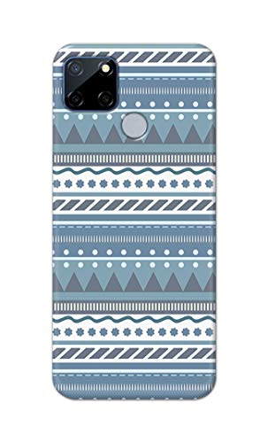 Image of Printed Hard Back Cover Case for Realme C12 Back Cover (Seamless Geometric Tribal Pattern) -1803
